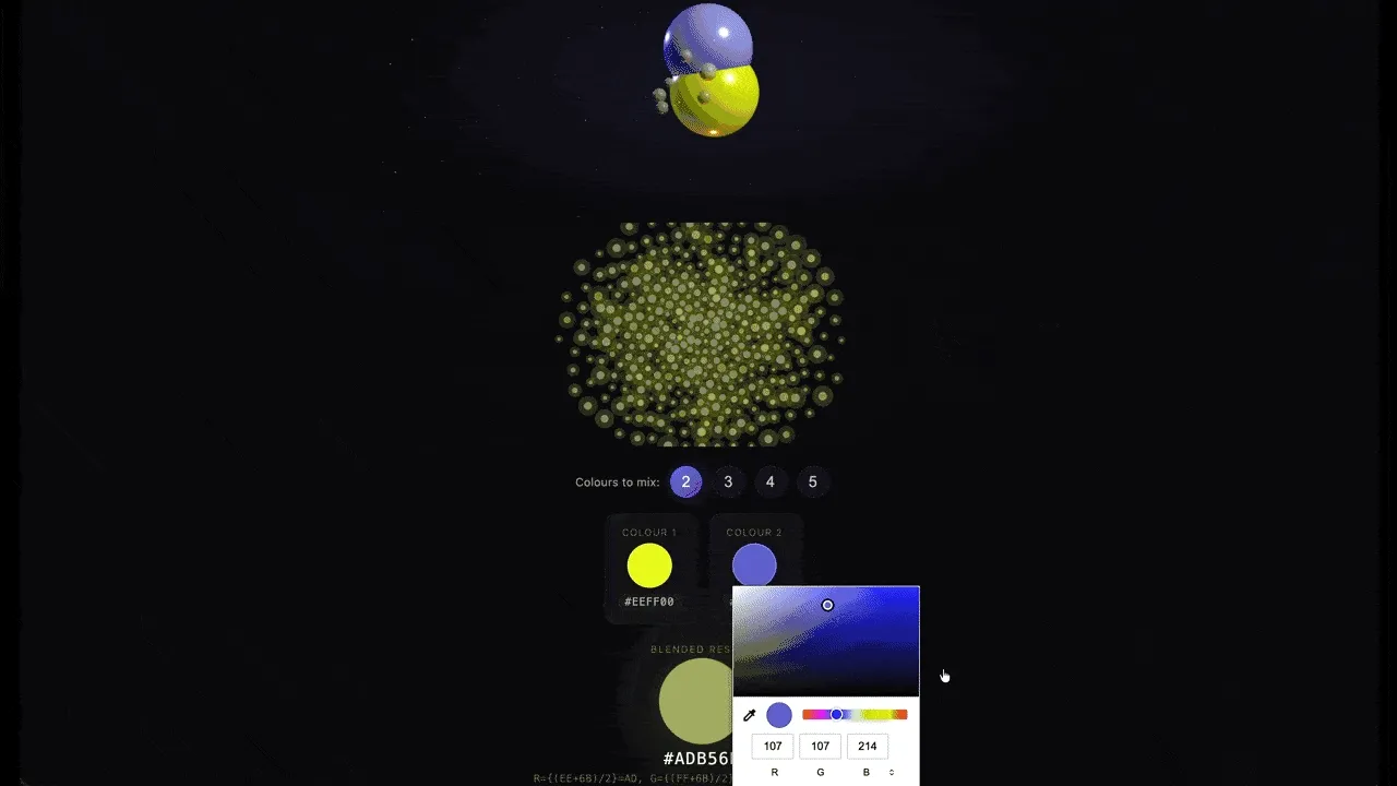 Colour-mixing tools generated by deepseek